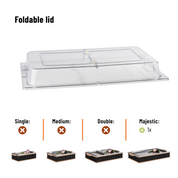 Foldable lid