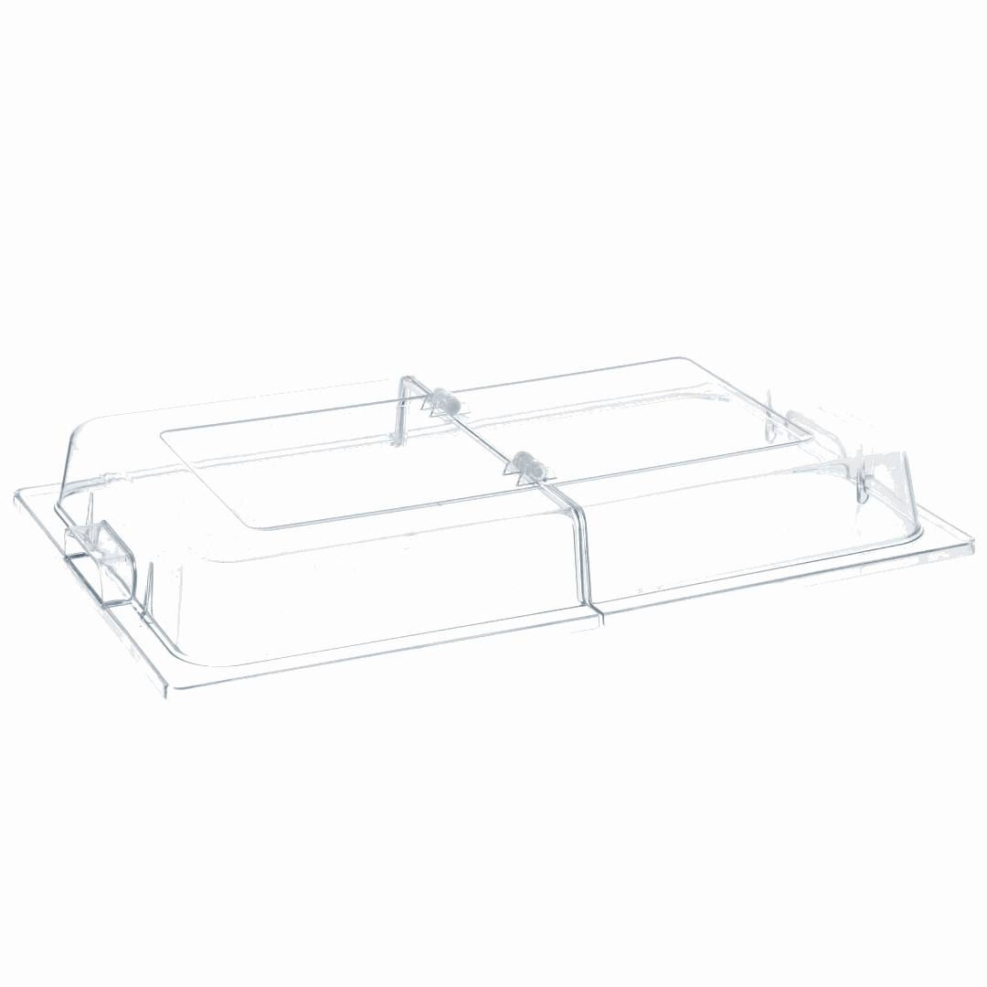 Transparent polycarbonate lid for Hotty Majestic grill, heat-retaining and easy to clean.