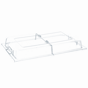 Transparent polycarbonate lid for Hotty Majestic grill, heat-retaining and easy to clean.